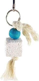 YZBear Pet Chew Toy Grinding Teeth Stone String for Hamster Parrot Rabbit Chinchilla Squirrel Square