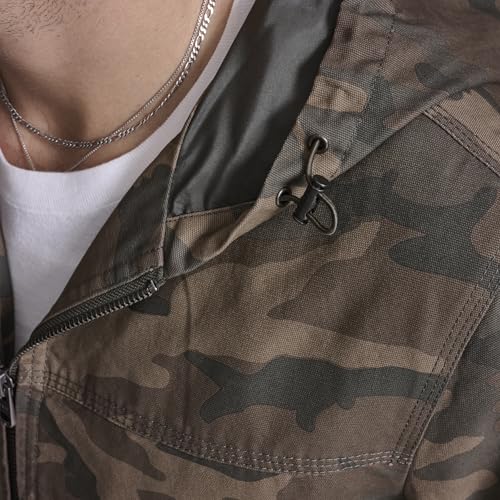 Image of Levi's Men's Workwear Cotton Canvas Hooded Bomber Jacket