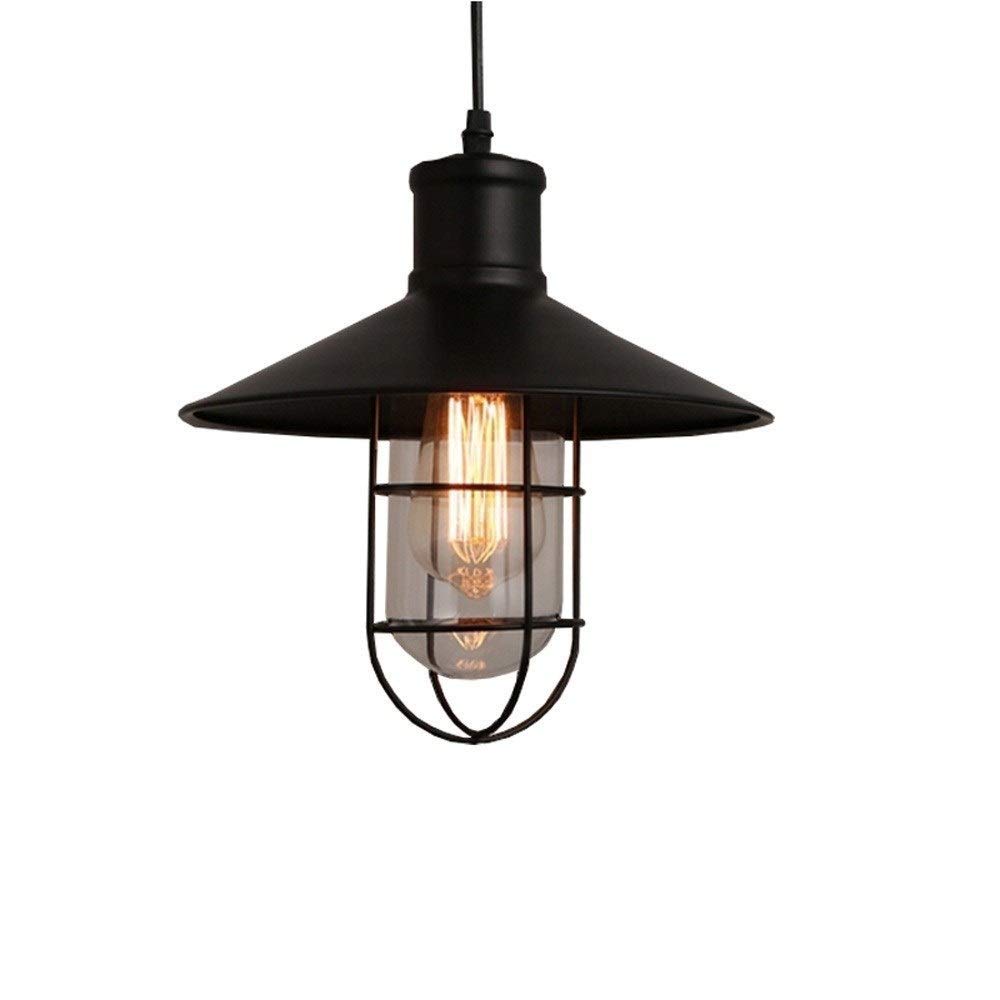 Lampe suspendue en verre rétro idéale pour éclairer un comptoir de cuisine