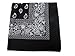 Paisley One Dozen Cowboy Bandanas (Black, 22 X 22 in)