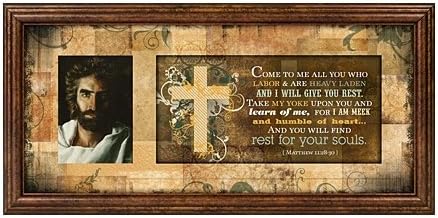 Prince of Peace Gold/Beige Framed Art