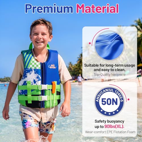 Image of HeySplash Toddler Swim Vest, Kids Swimming Jacket 20-30 /30-50 /50-90lbs