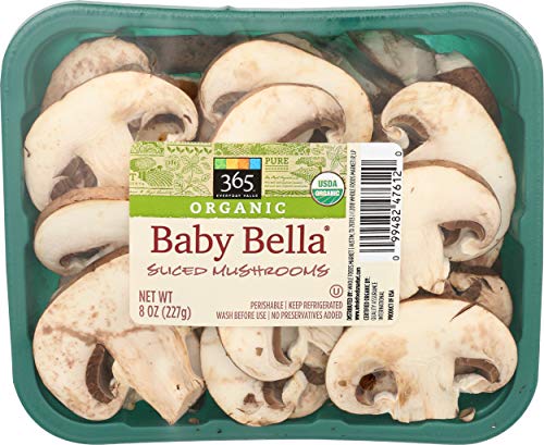 365 Everyday Value, Organic Baby Bella Sliced Mushrooms, 8 oz