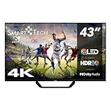 Smart Tech 43QW02V2, 43' (108 cm) 4K UHD QLED Smart WebOS Fernseher, YouTube, Netflix, Prime Video, Disney+