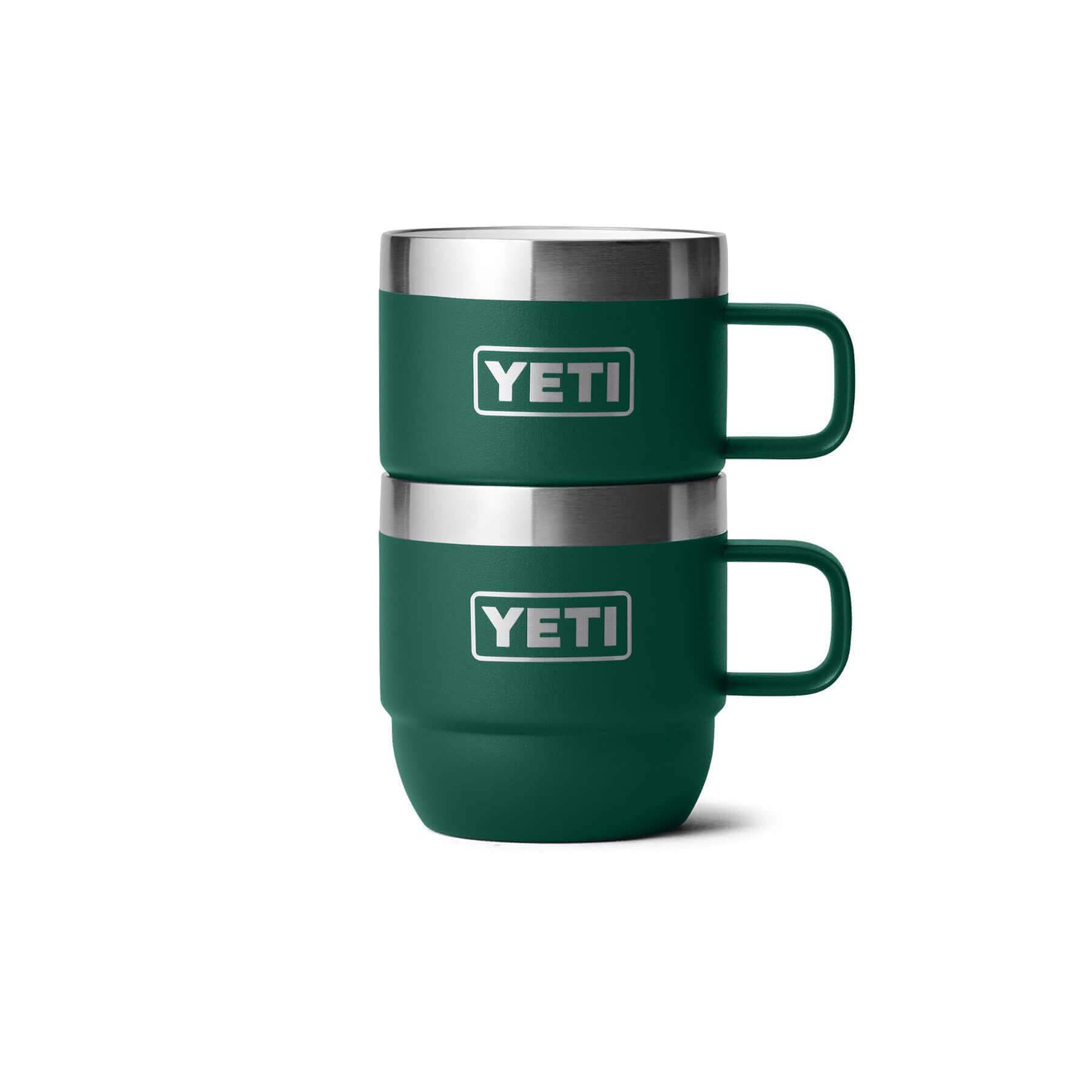 YETI Rambler Lot de 2 tasses empilables avec revêtement en céramique DuraSip, bleu marine, 177 ml