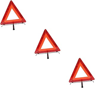 ibasenice 3 Peças Sinal De Aviso De Carro Triângulos De Perigo De Estrada Caminhão Extintor De Incêndio Aviso Triângulo Reflexivo Alargamento De Estrada Triângulo De Estrada Sinal De