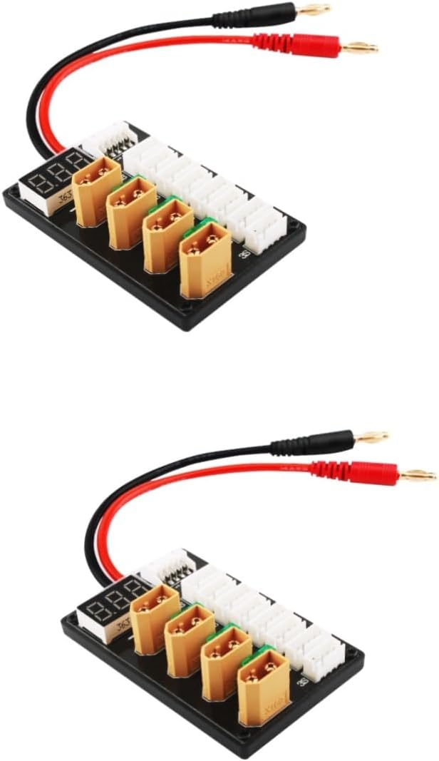 2pcs Parallel Charging Board Battery Charger Channels Case Portable Charging Pad