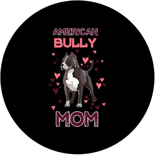 Miniatura 3 de American Bully Mom American Bully Amante para Propietario PopSockets Swappable PopGrip