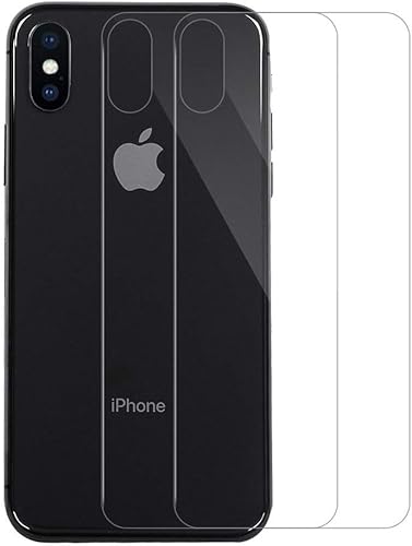 QULLOO Compatible with Pellicola iPhone X iPhone Back Pellicola Protettiva Posteriore Full Coverage Vetro Temperato Anti-graffio Copertina Completa Durezza per Apple iPhone X iPhone QULLOO Compatible with Pellicola iPhone X iPhone Back Pellicola Protettiva Posteriore Full Coverage Vetro Temperato Anti-graffio Copertina Completa Durezza per Apple iPhone X iPhone