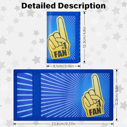 Image of Kids Wallet for Boys Girls, Trifold RFID Wallet with Key Chain and Zipper Pocket for Kids 4-18 Novelty Birthday Gifts, Coin Pouch Purse for Children Teens Outdoor Sports-NO.1