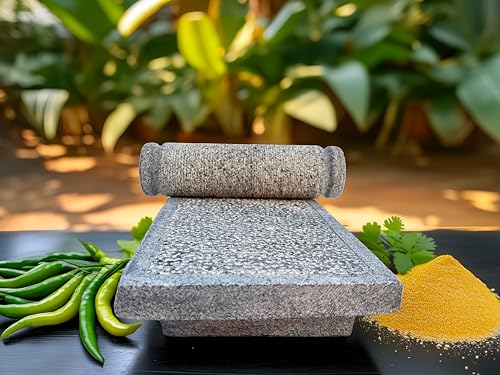 Image of SIL Batta-Pure Stone |11 Inch|Heavy Duty-8 kg|Authentic Indian Kitchen Tool for Grinding Spices and Grains (2 People)