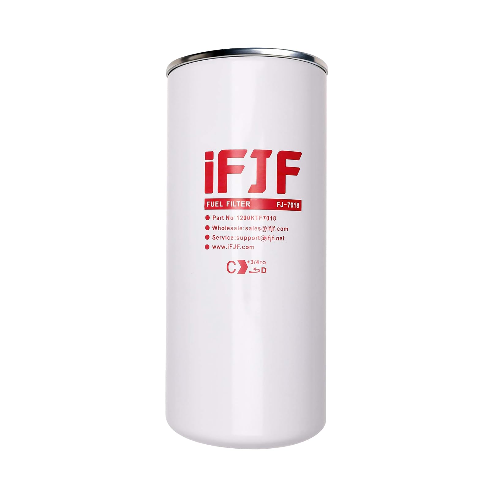 F1810PM0 Fuel Filter Element Spin-on Particulate Replacement for 1200KTG9075 Filter Head 18 GPM 1-12UN 10 Micron Carbon Steel Canister