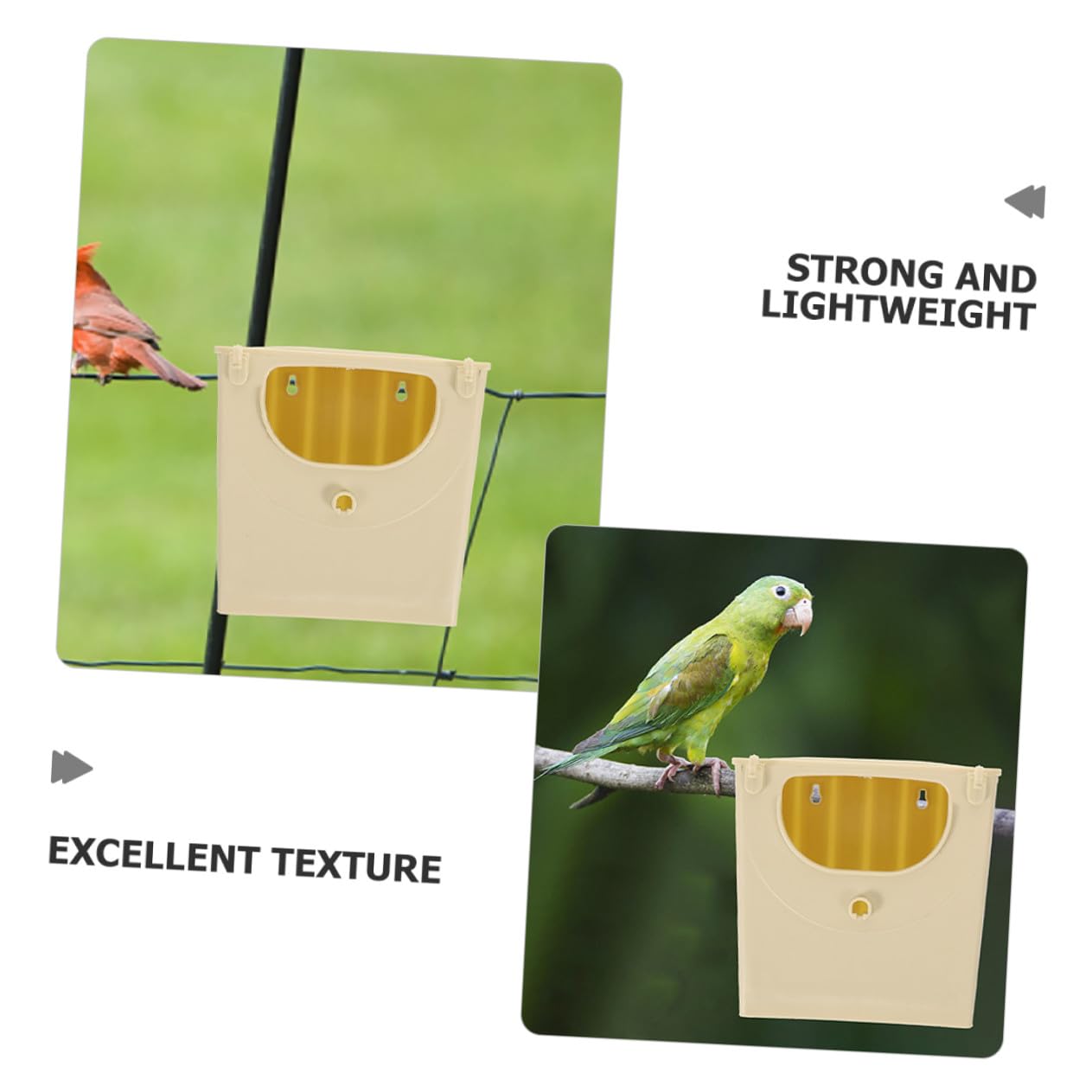 Alipis Caja Nido para Periquitos de Plástico Resistente 5 Piezas, Casa de Pájaros Pequeños para Cría en Jaulas, Nido Plástico para Incubación y Reproducción de Aves Domésticas