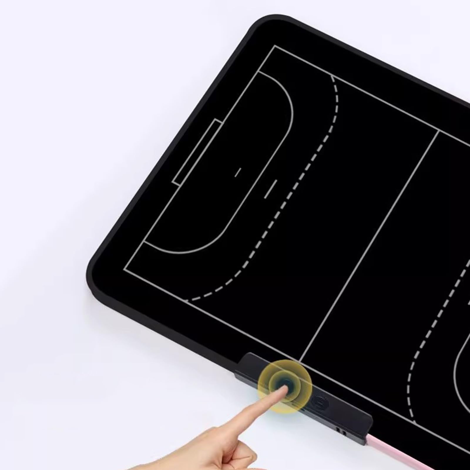 Elctronic - Lavagna Tattica da Calcio, 16 Pollici, con Penna Tattica, Lavagna Elettronica Magnetica per Allenamento di Basket, Cancellazione/Blocco con Un Clic, Accessori Completi