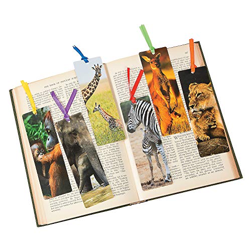 Fun Express - Mommy and Baby Animal Bookmarks - Stationery - Bookmarks - Bookmarks - 48 Pieces