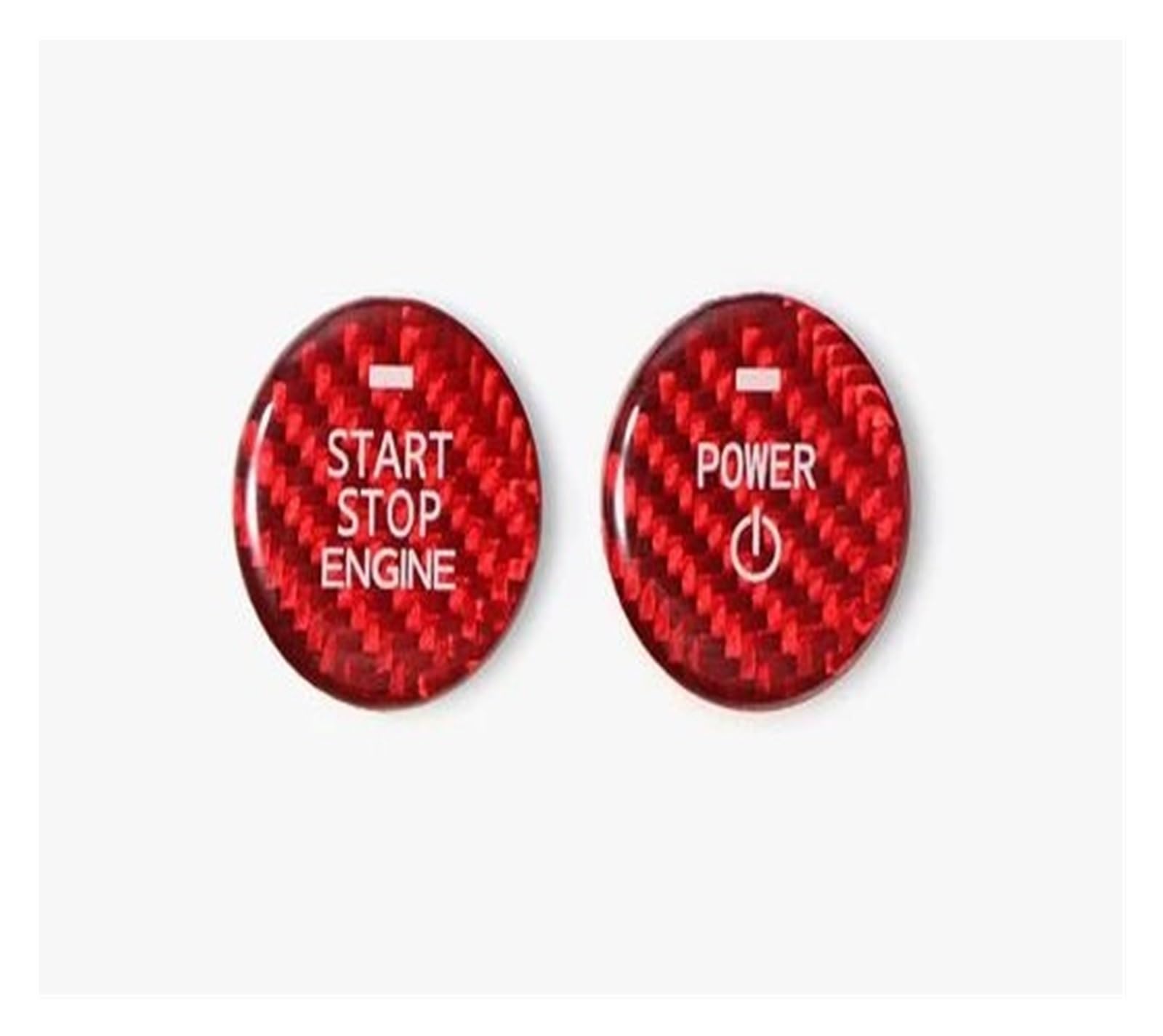 for Mazda CX-50 for CX-30 for 3 for Axela 2020- Engine Ignition Start Stop Trim Stickers Car Interior Accessories Automotive Instrument Panel(Carbon red)