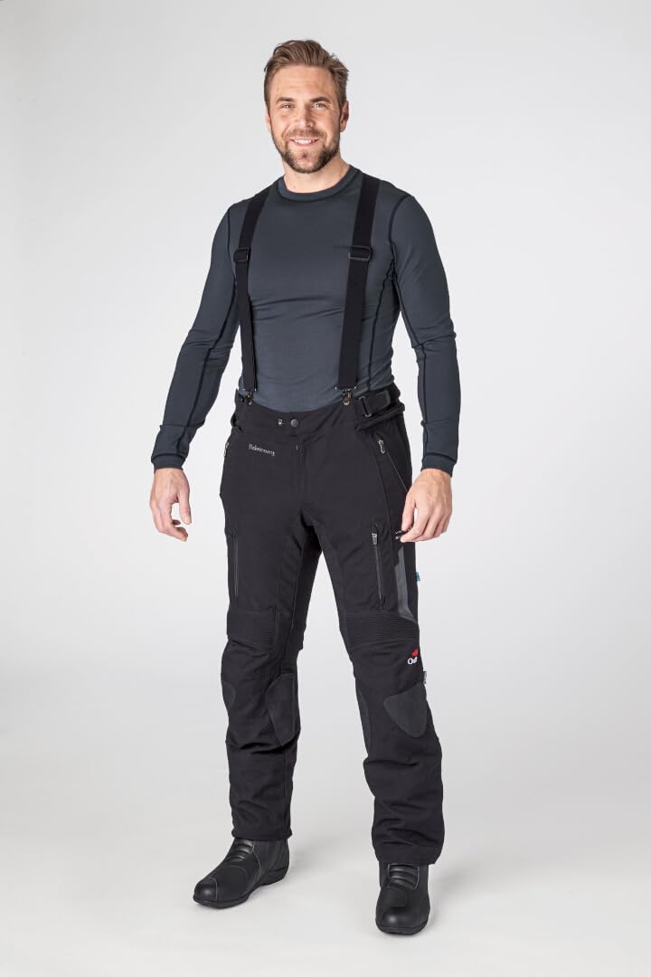 Pantalon Textile Imperméable à l'Eau de Peinture, Pantalon Pluie (Black,58)