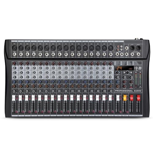 Amazon | 16チャンネルミキシングコンソール 24種類のエフェクトが内蔵
