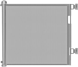 Retractable Baby Gate for Kitchen/Stairs, 33.8\"x59\", Extra Wide Mesh Baby or Pet Gate for Indoor Child Safety (Grey, 33.8\"x59\")