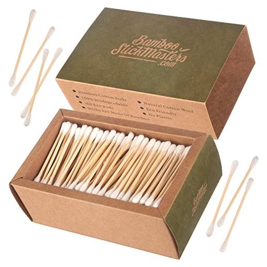 300 Bamboo Cotton Wool Buds | 100% Biodegradable Q Tips | Natural Wooden Ear Swabs | Plastic Free | Environmentally Friendly Packaging | Free E-Book