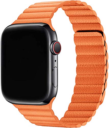 Firsteit compatible with apple watch leather band 40mm 38mm adjus…
