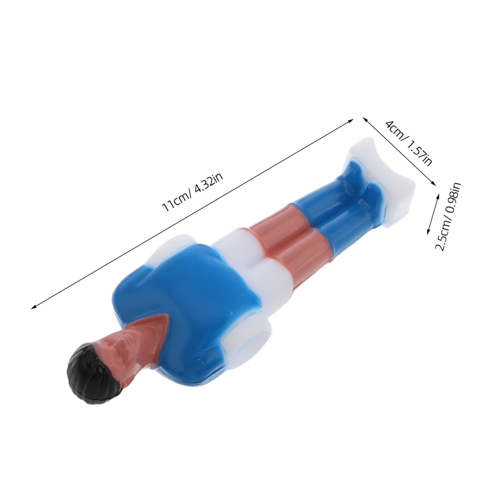 ifundom 10Pcs Mini Foosball Replacement Players Set Realistic Soccer Game Figures Table Soccer Men for Indoor Fun Portable Play Set for Home and Office