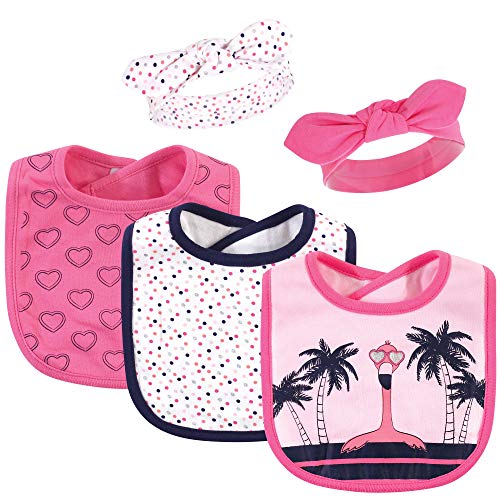 Image of Hudson Baby Unisex Baby Bandana Bibs and Headbands