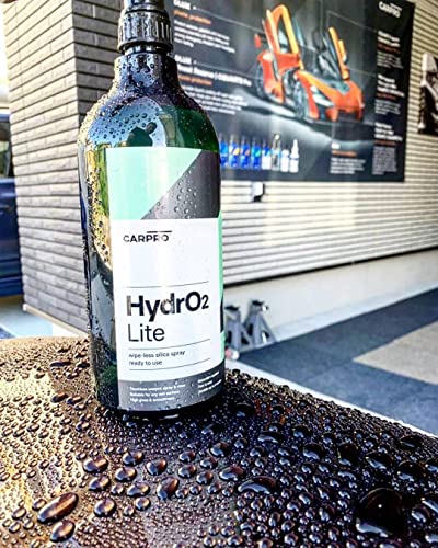 Carpro Hydro2 Lite Touchless Silica Sealant - Spray-On And Rinse-Off Automotive Paint Sealant - Ready To Use Formula - Liter With Sprayer (34Oz) #TOP4