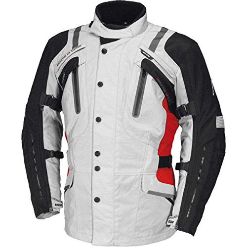 Image of IXS Men's Nemoy GTX Jacket (Light Grey /Black /Red, 5X-Large)