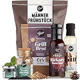 LUSTIGE GESCHENKIDEE FÜR MÄNNER: Gefüllt mit den besten Saucen-Spezialitäten und BBQ Delikatessen, hergestellt nach den Original-Rezepturen des Familienunternehmens Gepp, ist diese Wundertüte die perfekte Geschenkidee für jeden Mann.
