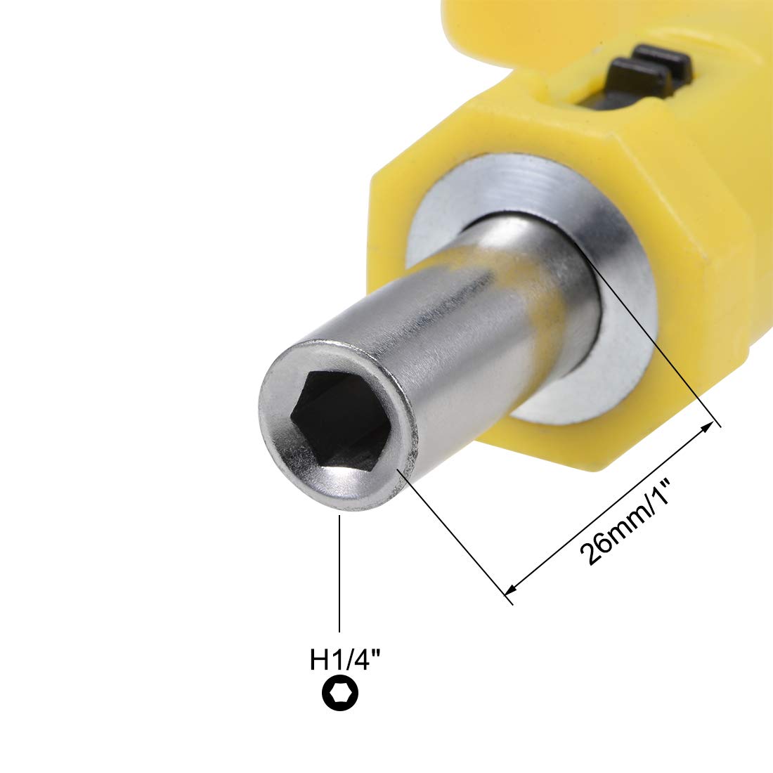 uxcell Ratchet Screwdriver Adjustable T Shape Wrench