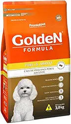 Premier Pet Ração Fórmula Golden Para Cães Adultos De Porte Pequeno Sabor Peru E Arroz 3Kg Para Todas Pequeno Adulto