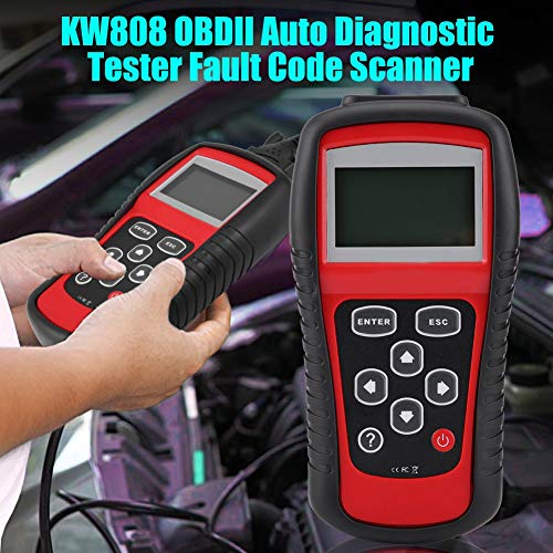 Auto Scanner Code Reader Diagnostic Tester, KW808 OBD2 OBDII EOBD Car Code Reader Diagnostic Scanner Fault Code Scan Tool