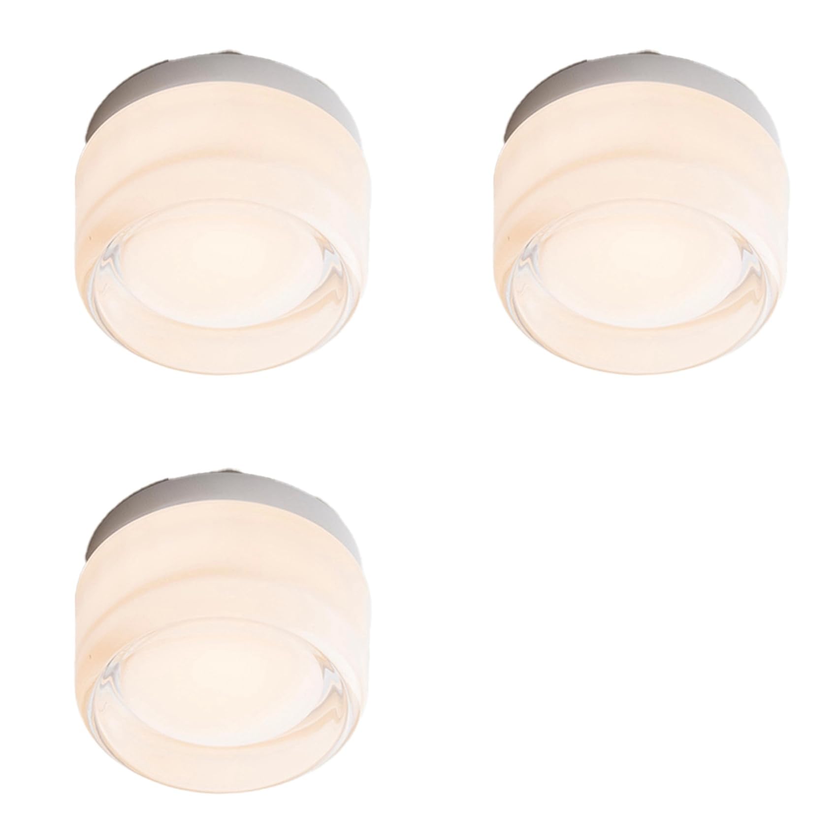 Hndhbfgrt 3X Led Lamps for Bedroom Bedside Indoor Outdoor Led Round Sconce Light Fixtures Background Luminaire Acrylic Light,E