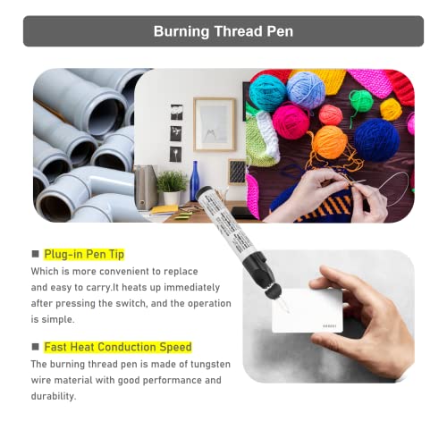 Wax Carving Pen Cautery Pen Medical Shaping/Thread Burning Tool, Thread Burner, Trim, Burn and Melt Thread with One Touch - Image 4