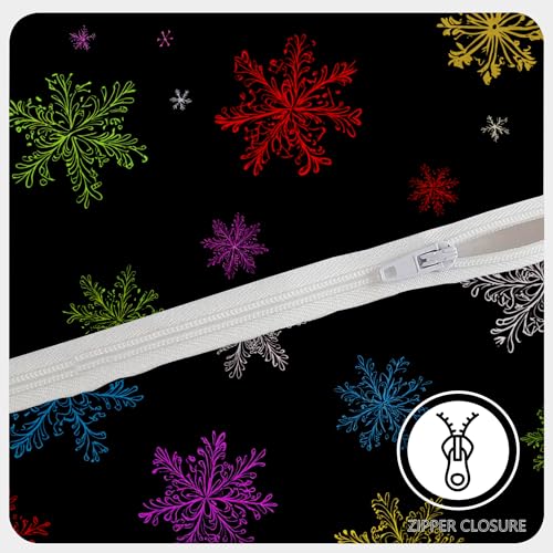Housse de couette Noël 280x240 cm multicolore en microfibre avec 2 taies