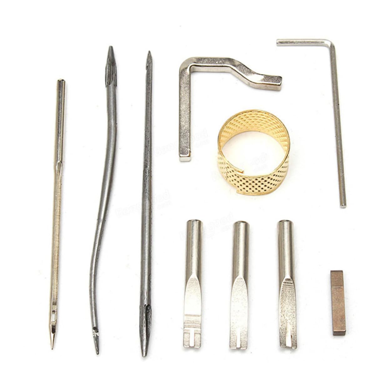 SHINEOFI costureros completos costurero completo ranurador de costura de cuero Kits de herramientas para manualidades de costura caja de herramientas kit de accesorios de costura colocar