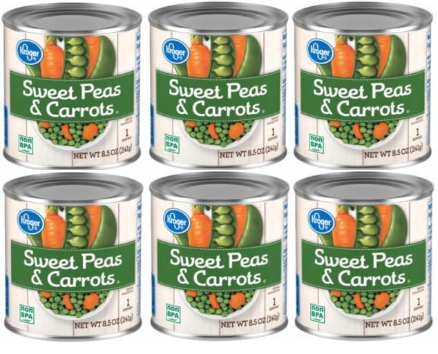 Sweet Peas & Carrots (Pack Of 6 Cans) 8.5 oz. Each