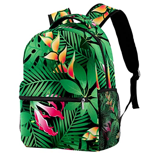 Sac à dos campus motif plumeria pour les sorties scolaires et excursions