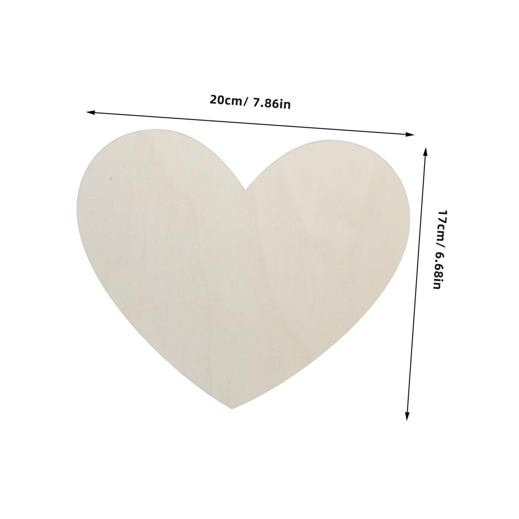 Gadpiparty 30stücke Unvollendete -ausschnitte Große Herzscheiben Für -handwerk Für Hochzeitsdekoration Und Valentinstag Blanko Holzherzen Für Kreative Projekte