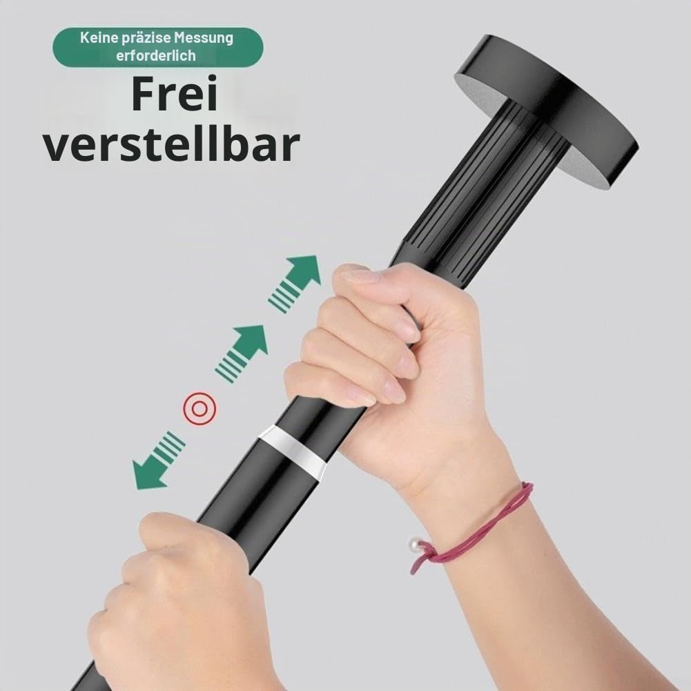 Verstellbare Teleskop-Stütze aus Edelstahl, 50 bis 80 cm, robuste Nivellierstange für Schränke, Regale, Waschbecken, Waschtisch und Sofa, mit Verriegelungsmechanismus (Schwarzgold)