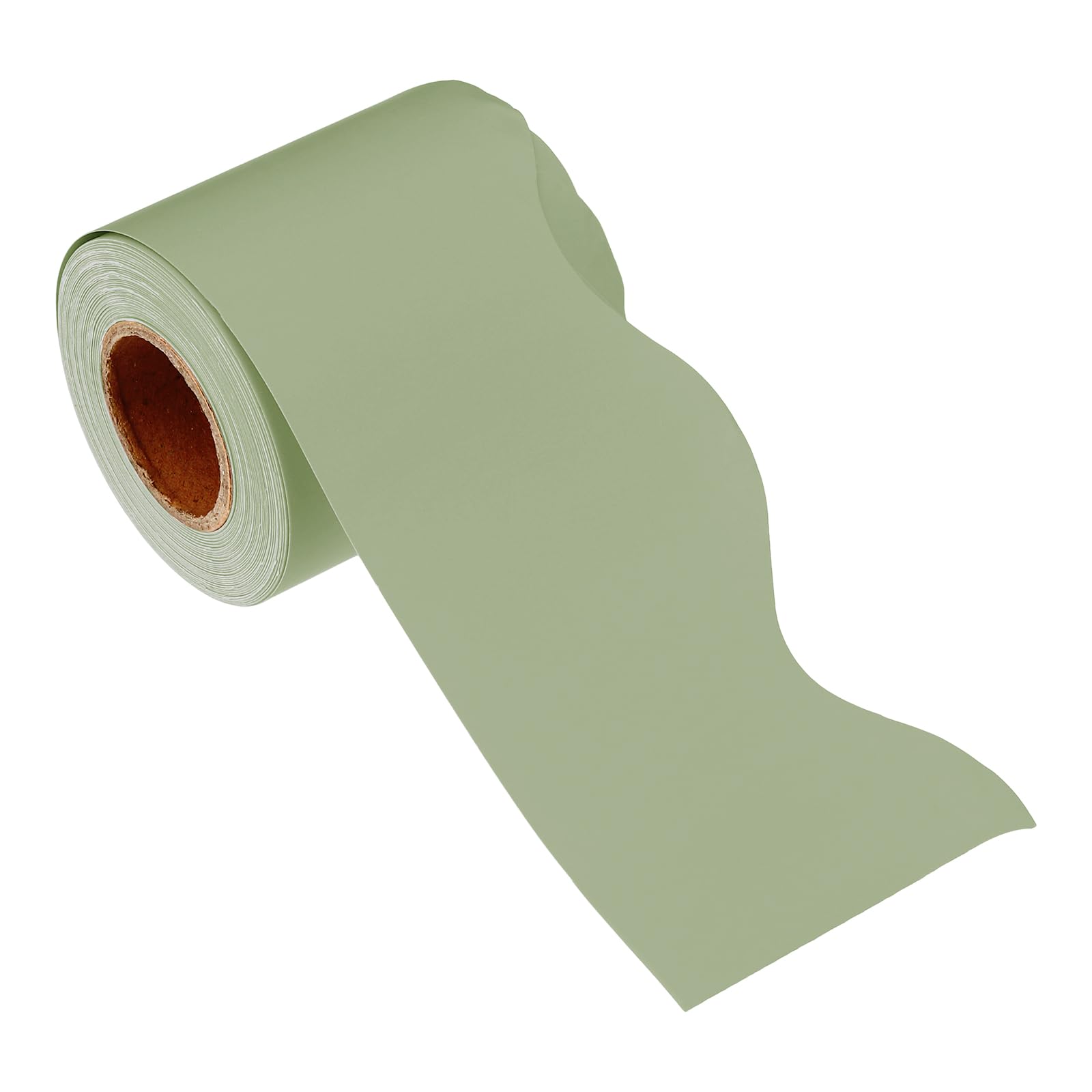 PATIKIL 2.24" x 32.8Ft Bulletin Board Border,Scalloped Trim Strips Wall Decor for Locker Classroom Cork Poster Black Board White Chalkboard, Matte Green