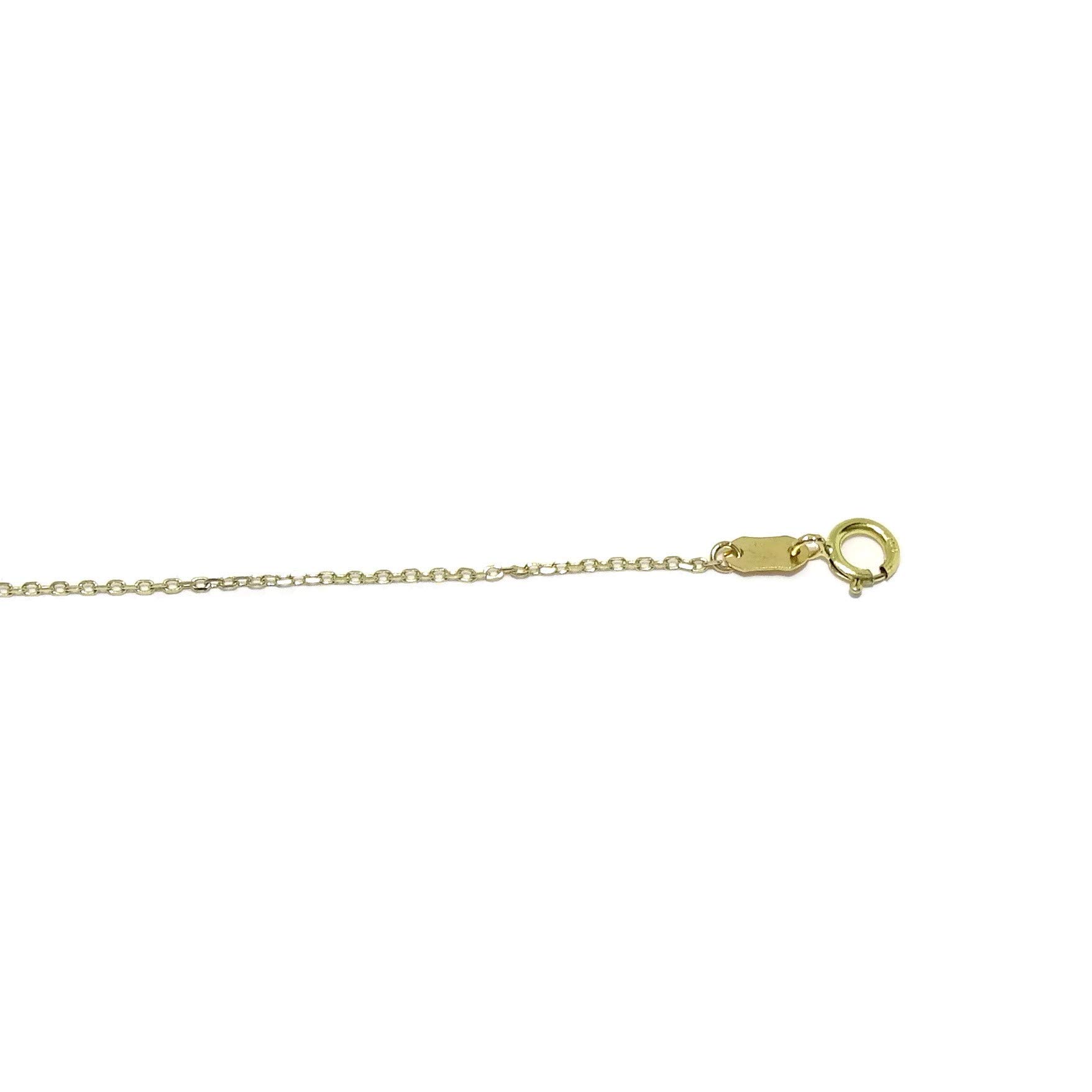 Never Say Never Pulsera de Oro Amarillo con Karma y Mariposa de 19.00cm Que se Puede Poner a 16.00c. Cierre reasa