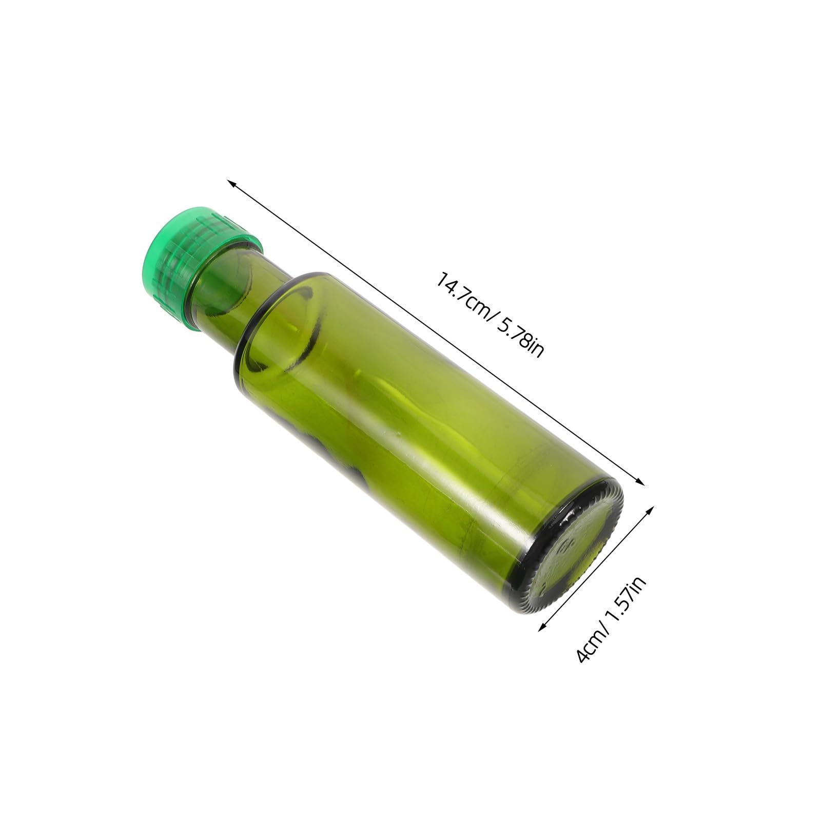 10 Stück Ölprobenflaschen 100ml aus Glas mit Ausgießer und Dichtem Deckel Nachfüllbare Runde Flaschen für Salatölspender zum Reisen den Außenbereich