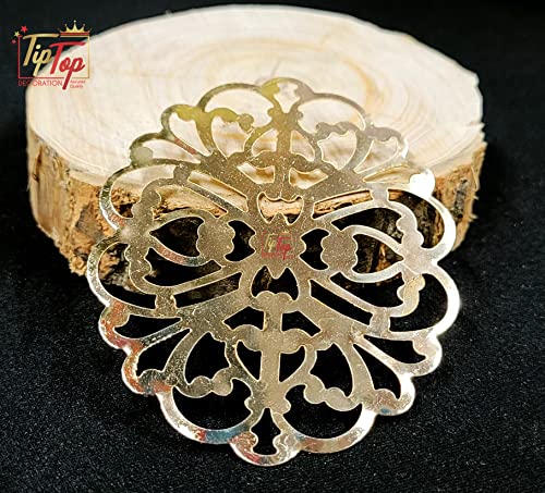 Image of Premium Golden Metal Charms Filigree Connectors for Craft and Jewellery Making Accessories DIY
