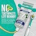 GuruNanda Hydroxyapatite Toothpaste, SLS & Fluoride Free, Whitening Toothpaste with Tongue Scraper & Squeezer - Freshens Breath, Fights Plaque - Natural CocoMint Jasmine Neem, 4.2oz
