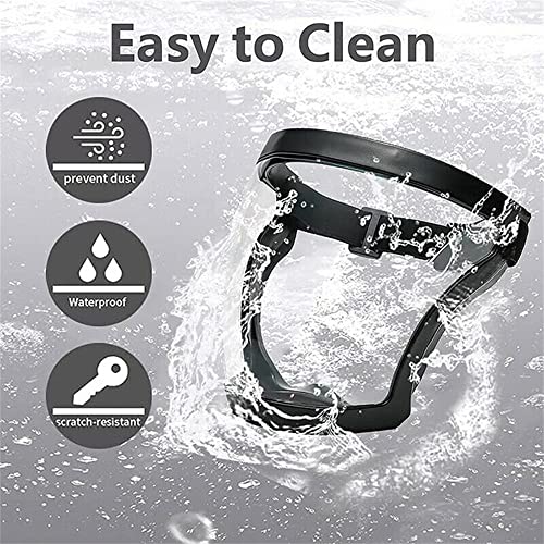 Weisipu Upgrade Full Face Anti-Fog Shield Super Protective Mask Safety Transparent Head Cover (Gray) #TOP2
