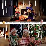 Soarling 12 Pack Floating Candle with Wand, Hanging LED Taper Candle, Flickering Flameless Light, Table Centrepiece Candles for Movie Night Birthday Halloween Christmas, Multicoloured - Image 3