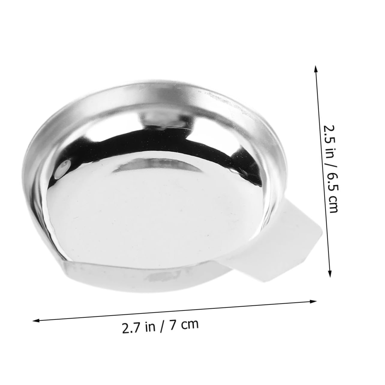 HAPINARY 3pcs Jewelry Scale Trays Stainless Steel Parts for Number Jewelry Weighing Smooth Surface Pointed-Mouth Design
