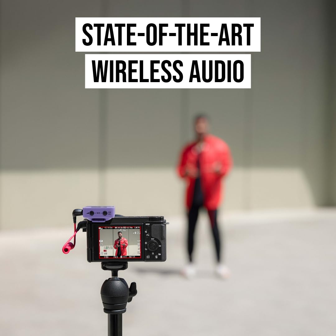 RØDE Wireless GO II Ultra-compact Dual-channel Wireless Microphone System with Built-in Microphones, On-board Recording and 200m Range for Filmmaking, Interviews and Content Creation: Wireless GO Gen 3 Lilac